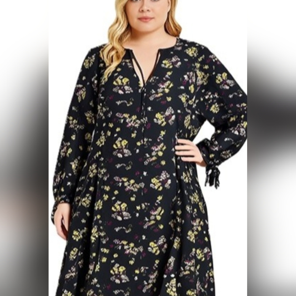 Torrid Floral Black Dress